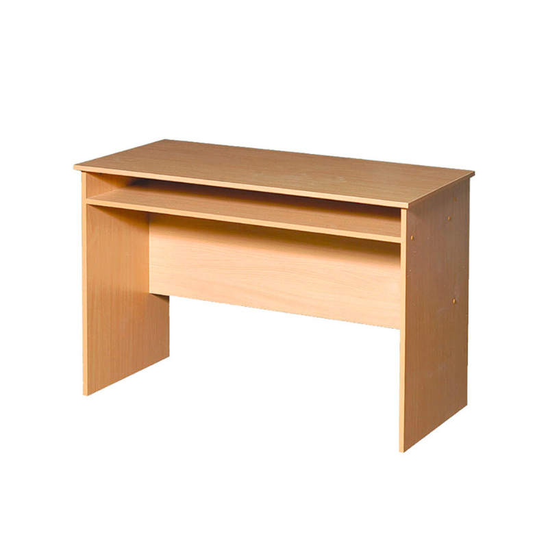 Письмовий П-подібний стіл, з полицею, матеріал корпусу - ЛДСП, АЛМАНТ, 1200х600х750 мм.